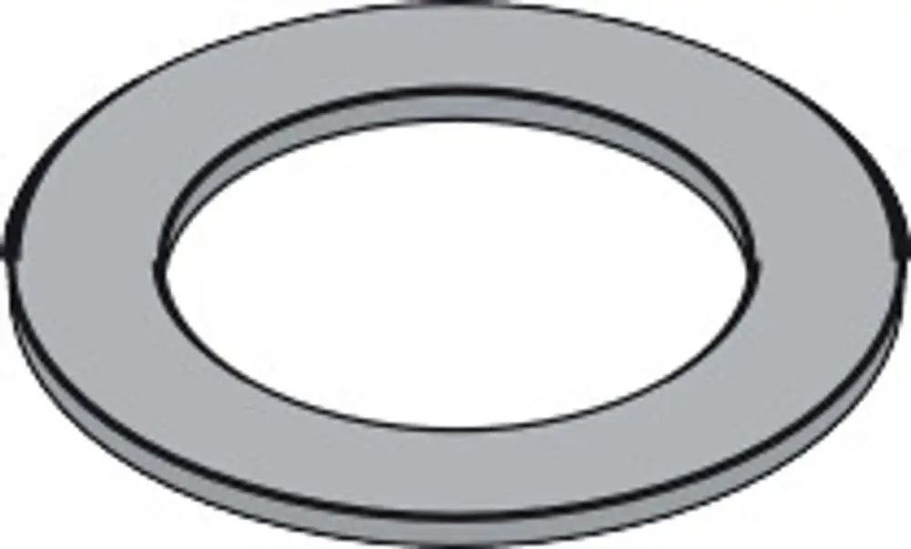 Gleitring in runder Form, hergestellt von Hansgrohe, mit zentralem Loch. Die Oberfläche ist glatt und hat eine uniforme Farbe.